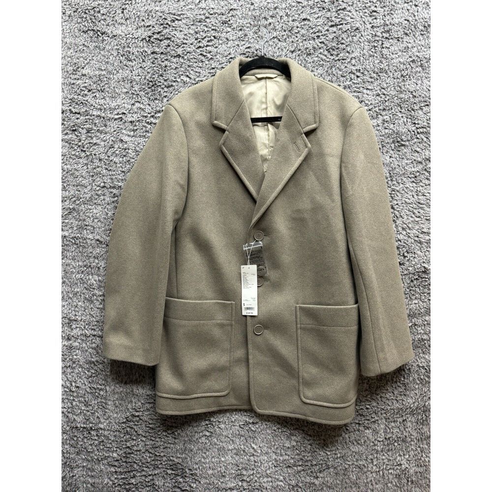 NWT Uniqlo Women's Tailored Coat Beige Size Small
